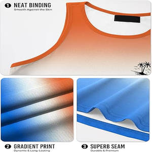 Chaleco de sublimación de secado rápido de punto transpirable de poliéster deportivo al por mayor de fabricante camisetas sin mangas de maratón para correr personalizadas - Product Image 6