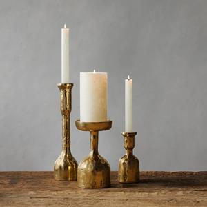 Candelabro de tallo largo de Metal dorado antiguo, soporte minimalista de forma cuadrada Vintage, juegos al por mayor para decoración del hogar - Product Image 5