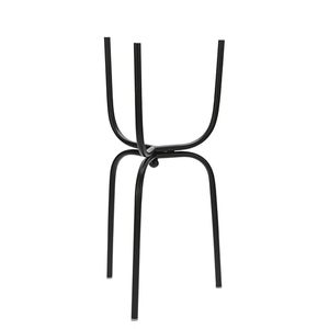 Maceta plateada de lujo de la mejor venta con soporte negro para uso decorativo en el jardín del hogar a bajo precio de la India - Product Image 3