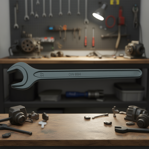 Clé à fourche 8 mm 894 noire, longueur 94 mm, outils de magasinage blancs - Product Image 3