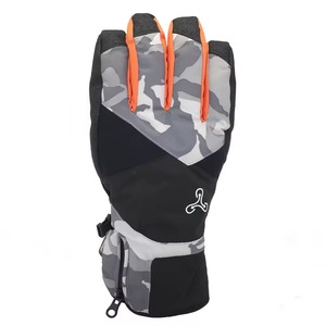 ถุงมือปั่นจักรยานกันลมกันน้ำสำหรับผู้ชายถุงมือสกีสำหรับฤดูหนาวกันลมพร้อมวัสดุหนัง - Product Image 6
