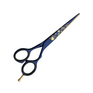 Ciseaux de coiffure professionnels en papier fantaisie, revêtus de couleur, 6 pouces, repose-doigts réglable, acier inoxydable, salon de beauté - Product Image 1