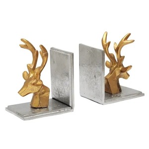 Sujetalibros Decorativos de Caballo Dorado, Escultura de Animales para Sala de Estar, Estante de Oficina - Product Image 6