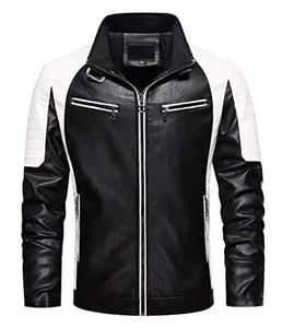 Chaqueta de cuero de carreras ajustada y cómoda para hombre, piel de oveja impermeable para ropa de calle al aire libre y uso en motocicleta - Product Image 4
