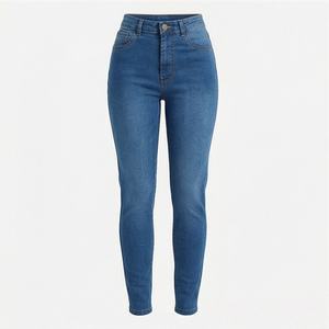 Jeans slim pour femmes en gros, pantalons en denim décontractés et tendance pour femmes, qualité supérieure 2025, vêtements de rue élégants et tendance - Product Image 1