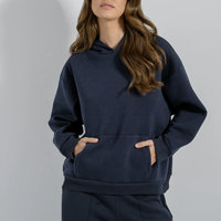 Sweat-shirt à capuche en polaire respirant pour femmes grandes tailles, avec manches bouffantes, idéal pour l'hiver