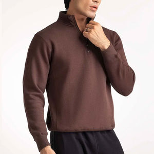 Sweat-shirt à capuche pour homme en coton 100% uni, teinture écologique, vente en gros OEM, prix bas - Product Image 5