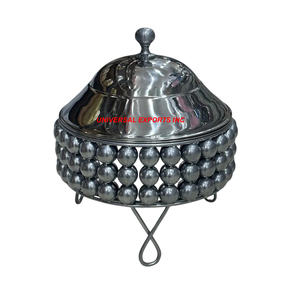 Olla de Metal con diseño de hojas, superventas, artículos de cocina de mesa, cazuela, clásico, elegante, nuevo calentador de alimentos de Metal - Product Image 6