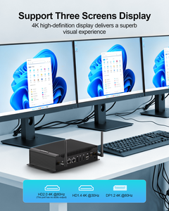 มินิพีซีที่ไม่มีพัดลมสำหรับอุตสาหกรรม Intel i3-10110U สูงสุด64GB แรม DDR4 M.<span class=keywords><strong>2</strong></span> NVMe + <span class=keywords><strong>2</strong></span>.5นิ้ว SSD หรือ HDD <span class=keywords><strong>2</strong></span> * กิกะบิตอีเธอร์เน็ตจอแสดงผลสามจอ4K - Product Image 2