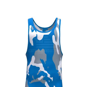 Customized 100% Polyester Wrestling Singlets New Design OEM Service Plus Size Wrestling Singlet - Product Image 4