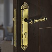 Mortaise robuste de qualité supérieure, serrure des deux côtés avec poignée de porte, corps de serrure pour la maison