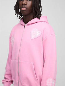 ชุดออกกำลังกายแบบมีฮู้ด 2 ชิ้น สีสันแบบต่อผ้าได้ตามต้องการ ไซส์ XL กันเหงื่อ ใส่สบาย อุ่นสบาย ตกแต่งด้วยลายปัก 3 มิติ - Product Image 5