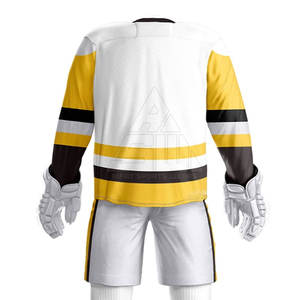 Uniforme transpirable de hockey sobre hielo con logotipo personalizado Ropa deportiva profesional Uniforme de hockey sobre hielo para venta en línea - Product Image 6