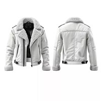 Blouson Aviateur B3 Tendance pour Homme en Cuir de Mouton Véritable avec Doublure en Fourrure Shearling – Chaud, Respirant, Hiver, Style Motard Décontracté, OEM