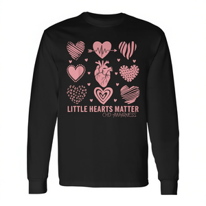T-shirt a maniche lunghe Heart Advocate Little Hearts Matter Abbigliamento promozionale per la sensibilizzazione sulla cardiopatia infantile - Product Image 3