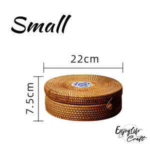 Cesta de almacenamiento de ratán de alta calidad, cesta de ratán para vajilla hecha a mano de Vietnam - Product Image 6