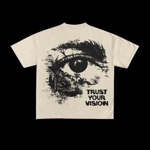 Camiseta de Cuello Redondo con Estampado Gráfico Personalizado para Hombre, de Alta Demanda, Ajuste Holgado, Fabricante Profesional a Precios de Mayoreo - Product Image 1