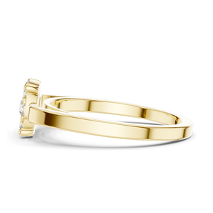 Bague en grappe florale avec diamant de laboratoire de 0,29 carat pour femme, clarté VVS-VS EF, or 18 carats, 14 carats, 10 carats et argent 925, rose - Product Image 4