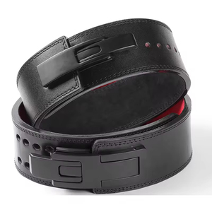 Ceintures de musculation en cuir de vache personnalisées tendance, double support, protection professionnelle, équipement de fitness pour l'entraînement - Product Image 1