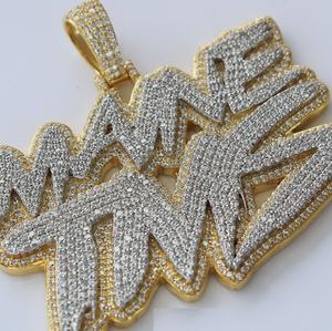 จี้เพชรโมอิสแท้14K สีโรสโกลด์จี้แบบกำหนดเอง - Product Image 3