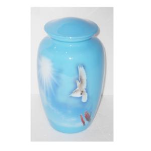 Urna de cremación de Ángel Azul, urna de cremación conmemorativa de bienvenida del cielo para mascotas y cenizas humanos, ataúd y urnas, Funeral decorativo - Product Image 3