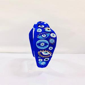 Adorable semilla India paja arroz con cuentas Casual Top anudado accesorios para el cabello temporada de verano colección de diademas - Product Image 2