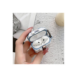 Étui pour Air-Pods Netzy avec bouton, résistant aux chocs, en TPU vert, étui de protection pour écouteurs - Product Image 2