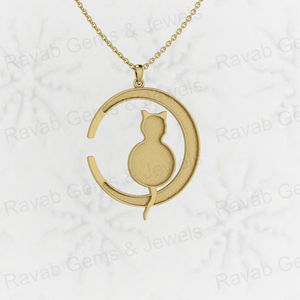 Haute qualité solide 925 argent 32mm rond avec chat Animal blanc Semi montage pendentif à breloque réglage résine et cendres souvenir bijoux - Product Image 1