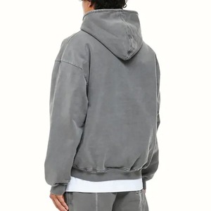 New Arrival Custom Made Full Zip 100% Cotton <b>Fleece</b> <b>Hoodie</b> Wholesale Men's Sweatshirt Street Style High Quality Zipper <b>Hoodie</b> - Product Image 4