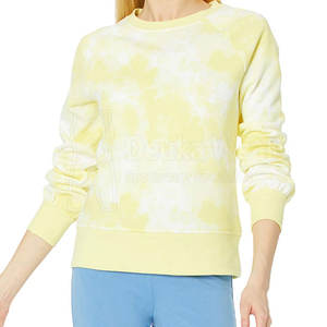 Sudaderas con cuello redondo al por mayor, diseño personalizado, estampado tie-dye, sudaderas personalizadas 100% algodón, ropa de manga larga para mujer - Product Image 4