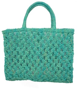 2025 Trending Eco-Friendly Women's Crochet Messenger <b>Bag</b> Durable Bohemian Style Jute Tote Vibrant Colors for Beach <b>Parties</b> - Product Image 3