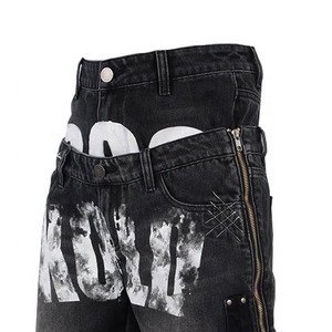 Short décontracté Offre Spéciale pour homme Tissu à rayures bleues Double taille Conçu sur mesure par l'usine Vêtements pour homme Motif solide - Product Image 4