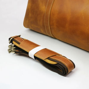 Vegan <b>Leather</b> Duffel <b>Bag</b> Material for Fashion Weekender <b>Overnight</b> Gym Zipper Closure Outdoors - Product Image 3