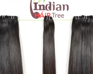 Extensions de cheveux naturels vierges indiens Remy, tissage naturel, provenant d'un seul donneur, cuticules alignées, lisses et soyeuses, style naturel - Product Image 4