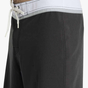 Shorts de bain pour hommes en toile 100% polyester respirante, avec taille élastique, tissu léger, uni, décontracté, pour la piscine et les centres de villégiature - Product Image 5