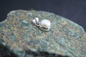 Natural Freshwater Pearl 925 <b>Silver</b> Pendant Bohemian Cute Artisan Crafted <b>Charm</b> Handmade <b>Silver</b> Jewelry - Product Image 5