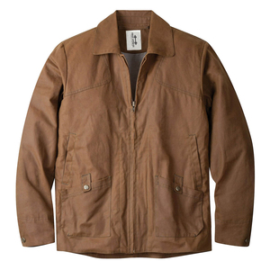 <b>Men's</b> Casual Winter Regular Jacket High Quality 100% <b>Washed</b> Cotton Duck Canvas Custom Logo Sleeve Button Plus Size Wool Liner - Product Image 5