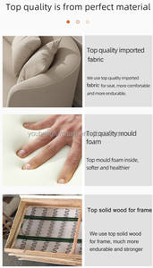 लक्ज़री होटल नाइटक्लब गेम होम लकड़ी का ग्रे सोफा सेट सीटर लिविंग रूम फर्नीचर चीन थ्री सीटर फैब्रिक स्लीपिंग सोफ - Product Image 3