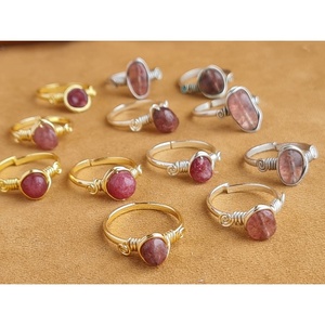 Fashionable Gold and Silver Plated <b>Rings</b> with Natural Stone Resale Appeal Fashionable Accessories - Product Image 2