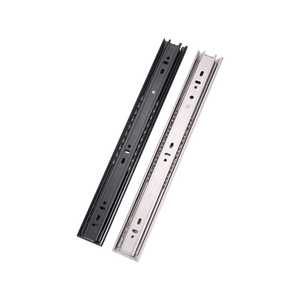 Glissière de tiroir à roulement à billes en acier, rail à 3 volets, quincaillerie de meuble pour tiroir de placard - Product Image 6