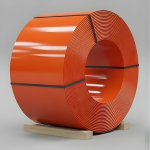 Bobine d'acier galvanisé prélaqué PPGI GP250 Grade BS 120 GSM-0.56X900 MM Mi-dur RAL2008 Orange Toiture Z81-Z120 Revêtement 5% - Product Image 2