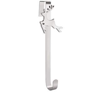 Nuevo colgador de corona de Metal recubierto de plata elegante para decoración de puerta de Hotel Homer colgador de corona de Metal en precio al por mayor de alta venta - Product Image 1