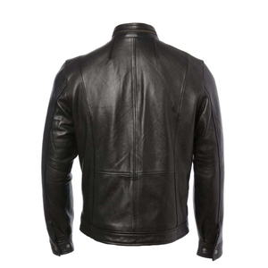 2024 hiver mode hommes haut tendance Slim Fit à capuche en cuir véritable veste longue surdimensionné conception support avant OEM en gros - Product Image 2