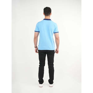Polo Casual de Verano Unze London MANSOUR para Hombre, Talla XL, Transpirable, Tejido con Cierre, Bordado, Color Sólido Oscuro, con Spandex - Product Image 4