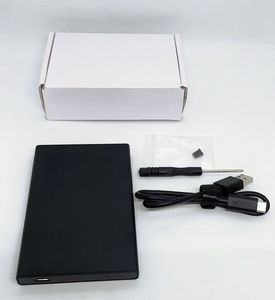 Boîtier de disque dur C Stock, boîtier de disque dur externe en alliage d'aluminium 2,5 pouces SATA USB 3.1 type C, boîtier en aluminium bleu, mémoire M.2 - Product Image 2