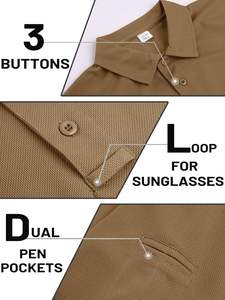 Logo personnalisé OEM sublimation tissu polyester spandex polo impression numérique golf tricot à séchage rapide polos pour hommes - Product Image 3