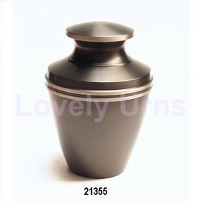 Urnes de crémation en laiton ardoise pour sac de velours gratuit de cendres humaines - Product Image 1