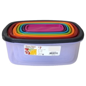 Boîte en plastique à 7 compartiments avec couvercles pour réfrigérateur, pour le stockage des aliments - Product Image 1