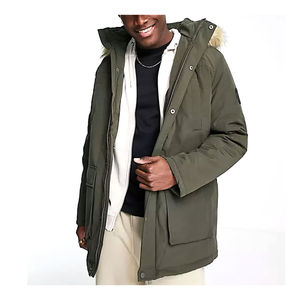 Fabriqué avec un bon matériau Service OEM Veste parka homme personnalisée Veste parka homme tendance de haute qualité entièrement chaude - Product Image 1