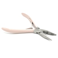 Kit de pinces ouvre-anneaux micro-nano en acier inoxydable noir, durable et réutilisable, avec crochet extracteur pour extensions capillaires